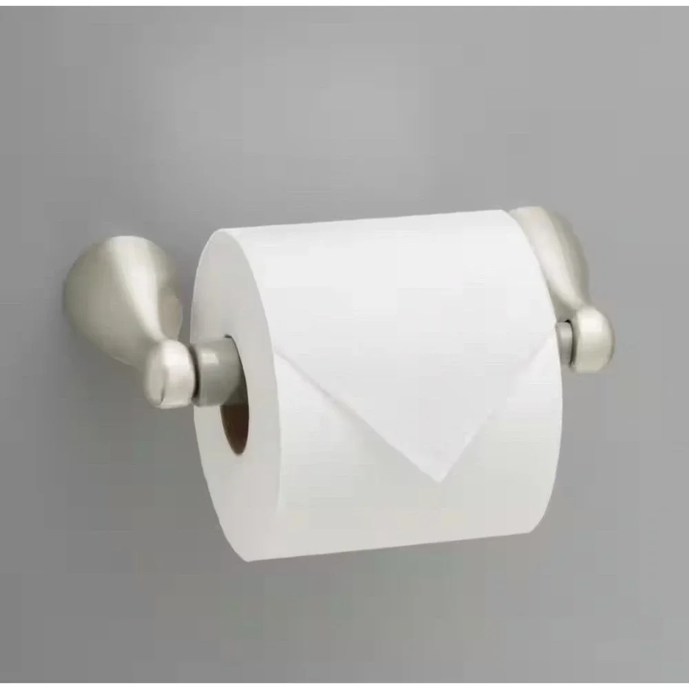 NEW Set Of 4 Delta Foundations Toilet Paper Holder Brushed Nickel FND50-BN